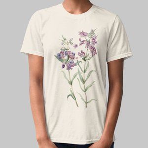 Fuzzytongue Penstemon VTG Floral Print Short Sleeve Graphic Tee T-shirt S M L XL